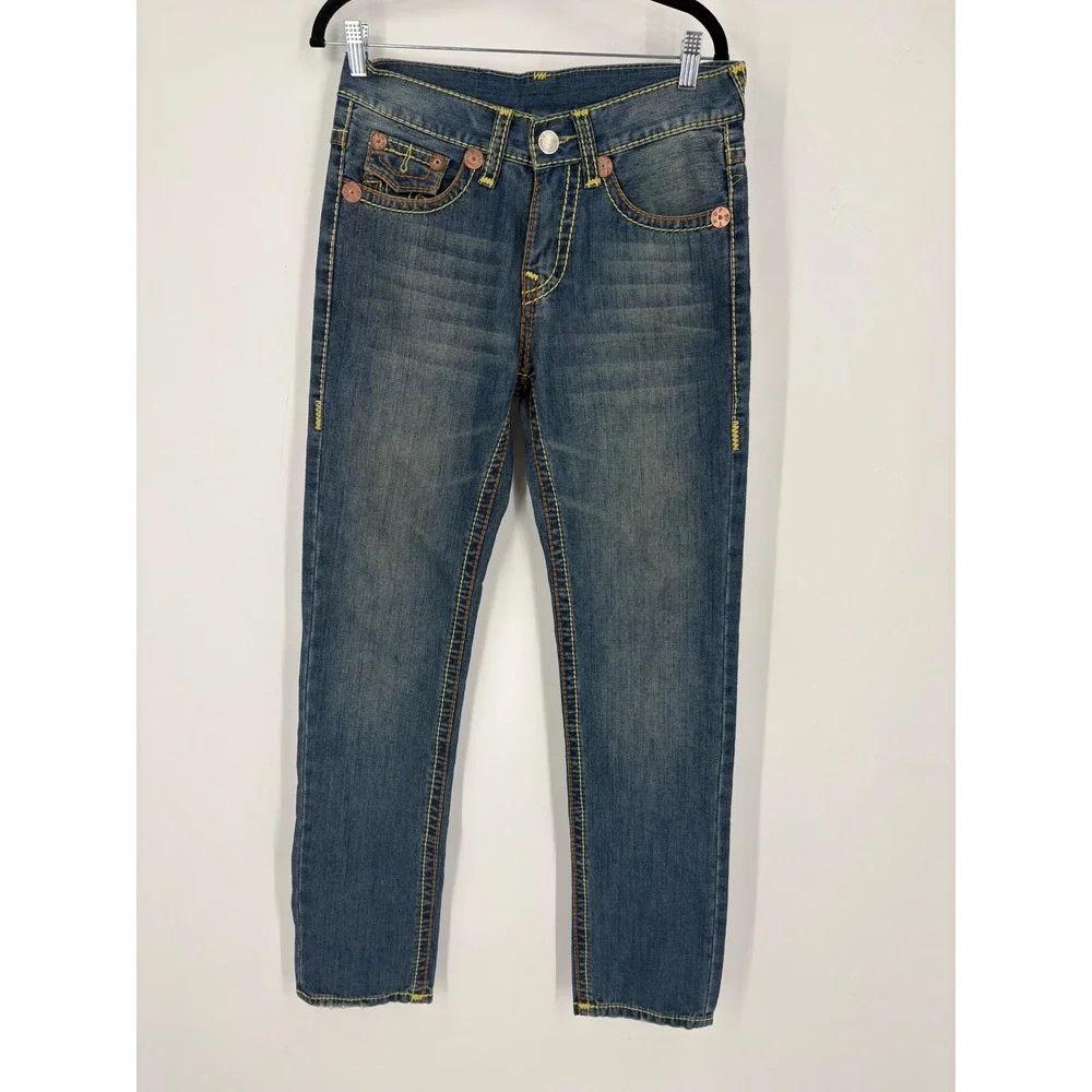True Religion Billy Super T Jeans Men 30 Rare Y2K Blue Denim